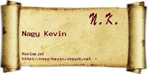 Nagy Kevin névjegykártya