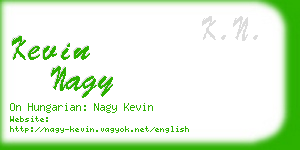 kevin nagy business card